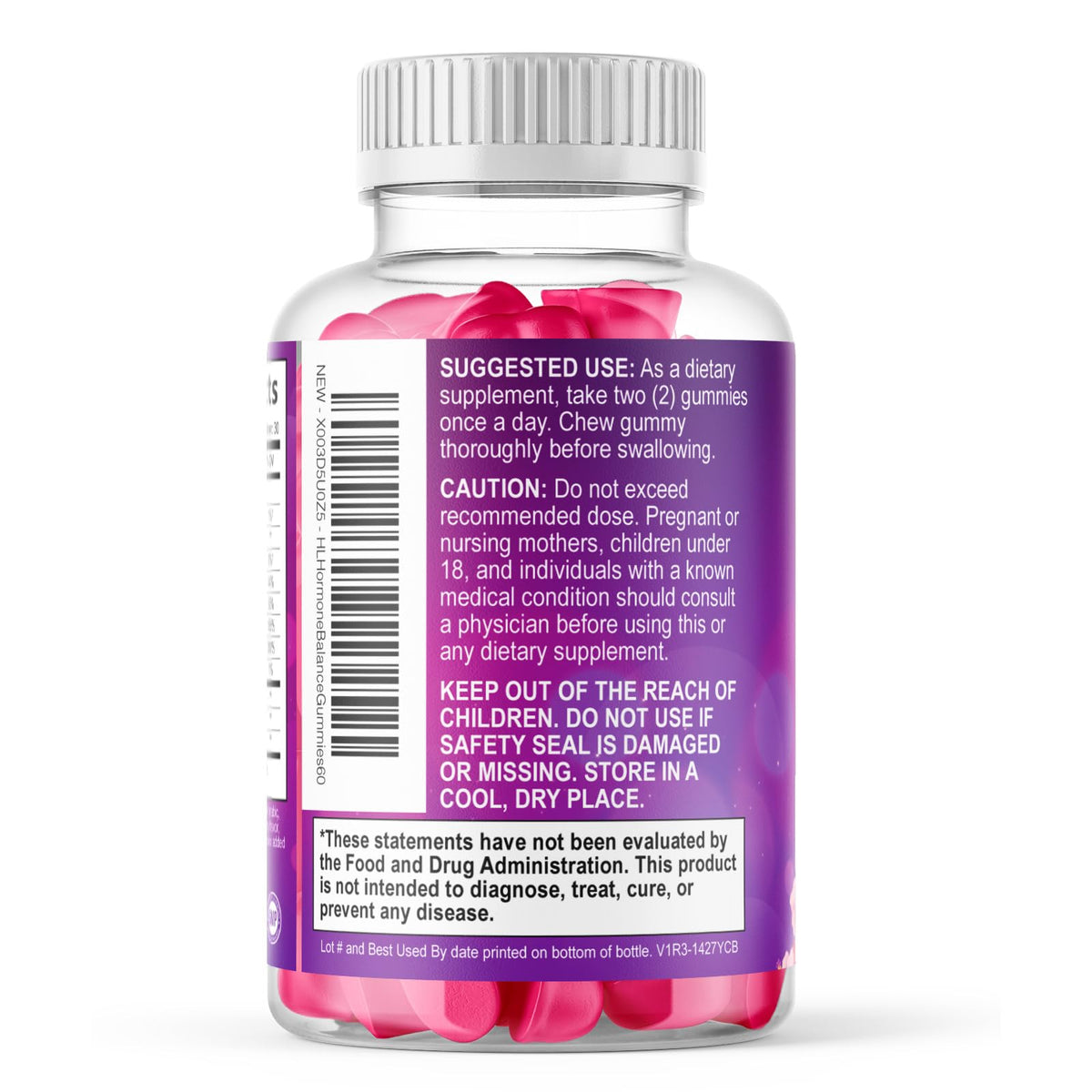 Menopause Support Gummies, Raspberry Pomegranate