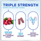Cranberry Extract + Vitamin C, 25,000 mg Formula – 120 Count