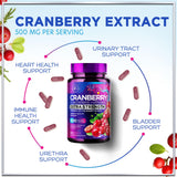 Cranberry Extract + Vitamin C, 25,000 mg Formula – 60 Count