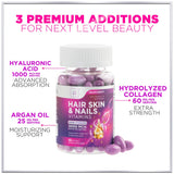 Hair, Skin + Nails with Biotin, Keratin + Collagen – 60 Count