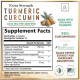 Turmeric Curcumin + Ginger, 1,750 mg – 120 Count