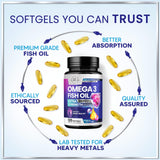 Triple Strength Omega-3 Fish Oil, 2,400 mg – 120 Count