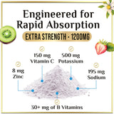 Hydration Replenisher Daily Electrolyte Drink Mix â€“ Rapid Hydration Powder with 6 Electrolytes & Minerals, Zero Sugar, Keto, Vegan, Non-GMO & Sugar-Free Electrolyte Powder Tub - 60 Servings