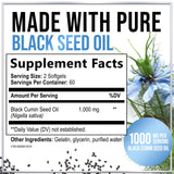 Black Seed Oil, 1,000 mg – 120 Count