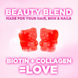 Collagen Gummies - Collagen Peptides Gummies with Biotin Supplement - Healthy Hair, Skin & Nails Support, Gummy Vitamins Hydrolyzed Collagen Vitamin for Women & Men Supplements, Non-GMO