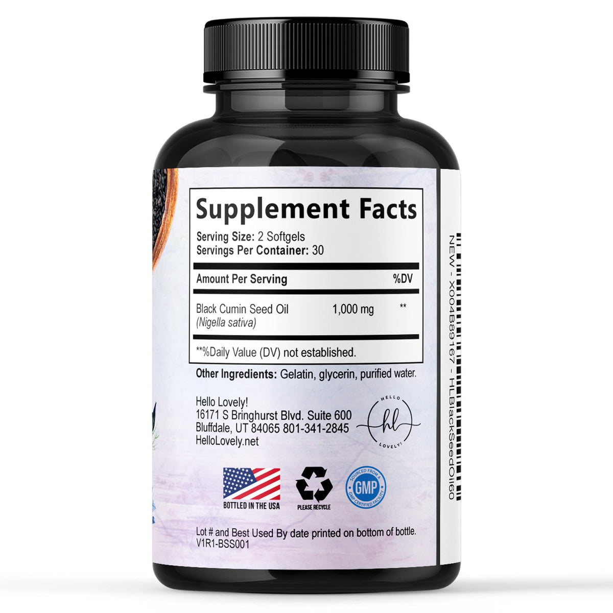 Black Seed Oil, 1,000 mg – 60 Count
