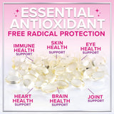E Vitamin for Women and Men - 180 mg (400 IU) dl-Alpha - Powerful Antioxidant Dietary Supplement - Hair, Skin, & Immune Health Support - Easily Absorbed Form, Non-GMO & Gluten Free