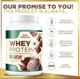 Hello Lovely! Whey Protein Powder, Chocolate Flavored Whey Isolate with 26g Protein for Fitness - Gluten Free, Fast Absorbing, Easy Digesting for Women & Men