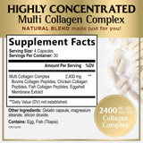 Multi Collagen Capsules, Types I, II, III, V + X – 120 Count