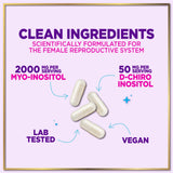 Myo-Inositol + D-Chiro Inositol 2000mg - 40:1 Ratio - 120 Capsules