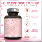 Prenatal Vitamins For Women With Folic Acid, DHA & Iron - Women's Prenatal Multivitamin, Essential Pre Natal Vitamins with Folate, Omega 3, D3, B12, Pregnancy Supplement for Mom & Baby - 120 Softgels