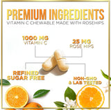 Hello Lovely! Extra Strength Vitamin C 1000 mg, with Rose HIPS Bioflavonoids, Dietary Supplement for Immune Support & Antioxidant Protection, Sugar Free, Non-GMO VIT C Capsules - 120 Count