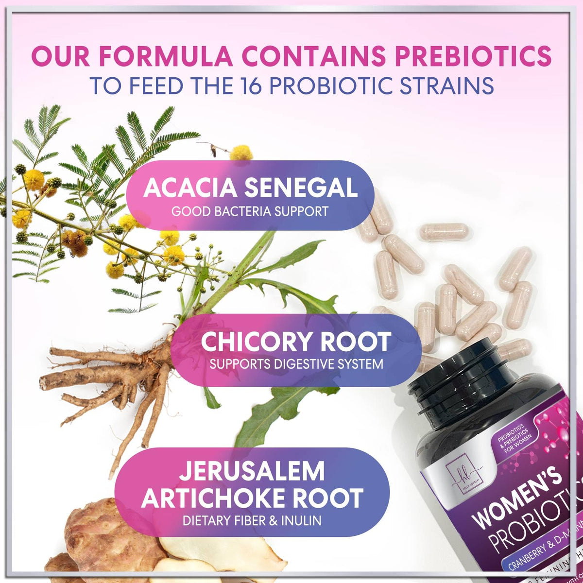 Women’s Probiotic, 50 Billion CFU + Cranberry – 120 Count