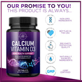 Calcium for Women 1200 mg + 1600 IU Vitamin D3 â€“ 120 Tablets