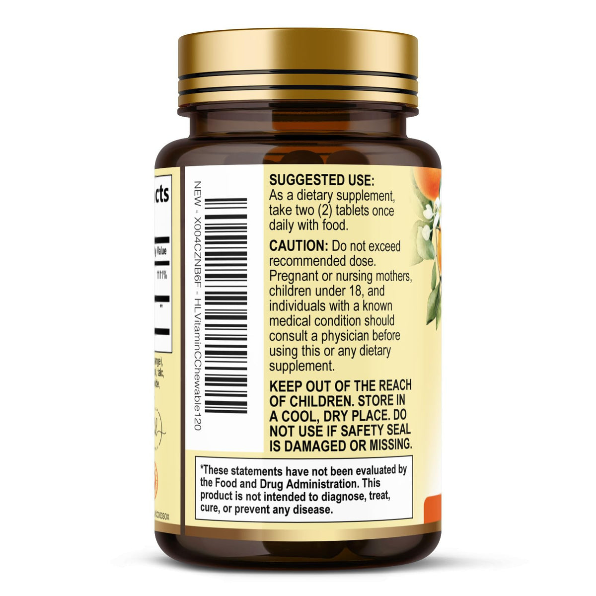 Vitamin C with Rose Hips, 1,000 mg – 120 Count