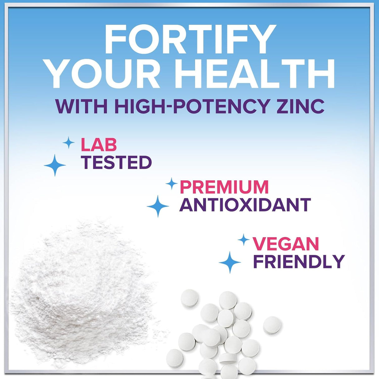 Zinc Supplements for Women and Men - 40mg Supplement for Immune Support, Skin Health Support, & Antioxidant Supplement for Adults, High Potency Zinc Gluconate 40 mg, Non-GMO