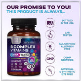 B-Complex with Vitamin C + Folic Acid – 60 Capsules