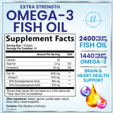 Triple Strength Omega-3 Fish Oil, 2,400 mg – 120 Count