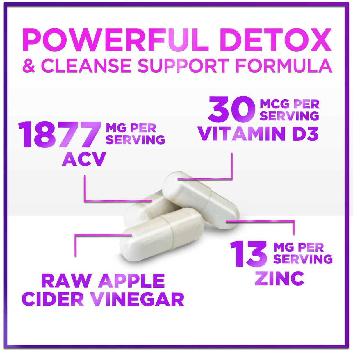 Apple Cider Vinegar Pills from the Mother â€“ 1877mg â€“ 60 Capsules
