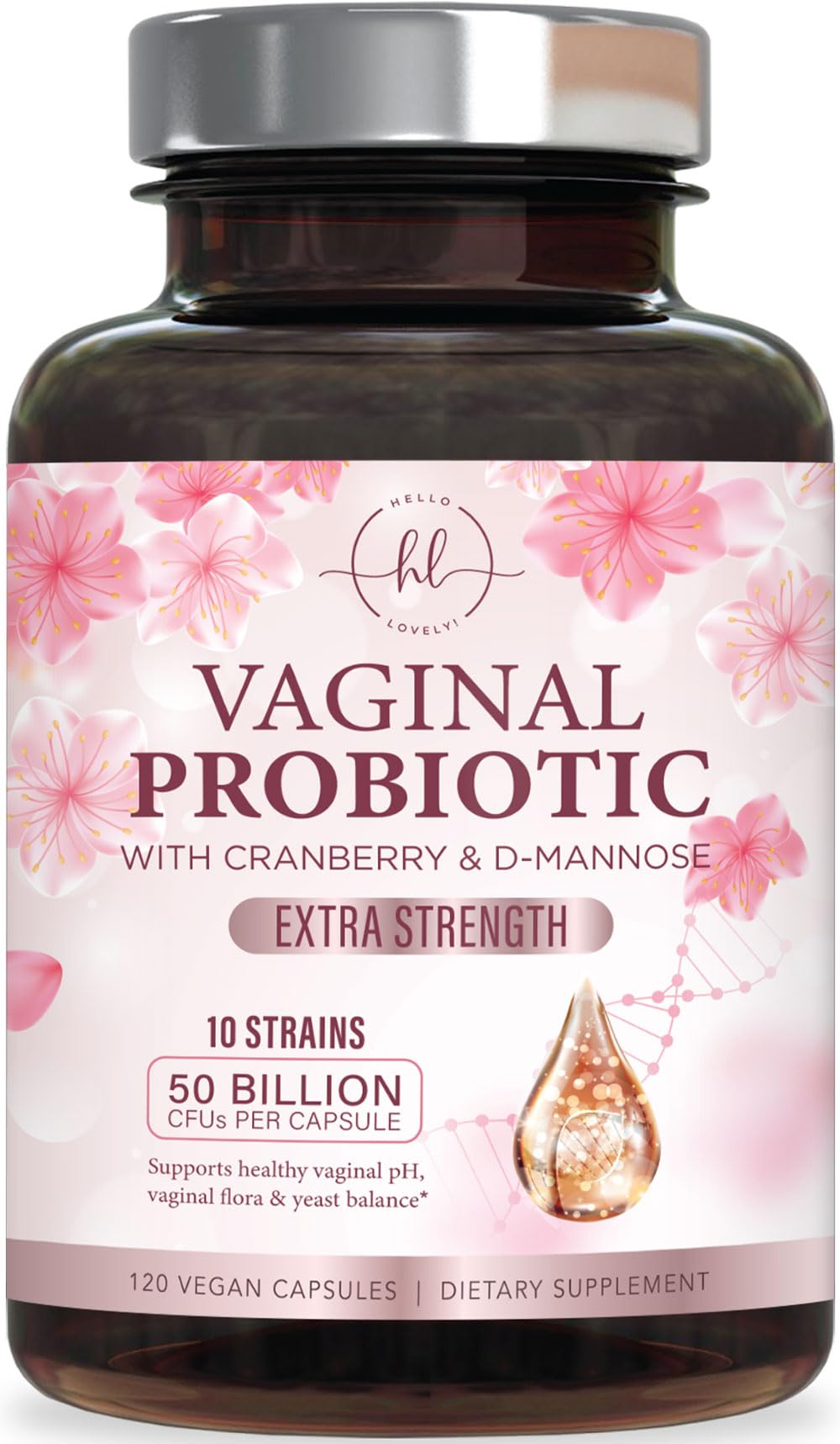 Women’s Vaginal Probiotic, 50 Billion CFU – 120 Count