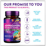 Ashwagandha with Black Pepper, 2,100 mg – 120 Count