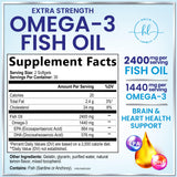 Triple Strength Omega-3 Fish Oil, 2,400 mg – 60 Count