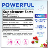 Cranberry Extract + Vitamin C, 25,000 mg Formula – 60 Count