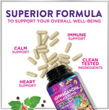 Ashwagandha 2,100 mg Extra Strength - Pure Ashwagandha Powder Antioxidant Support with Black Pepper plus Root Extract Vegan Adaptogen Formula Supplements for Energy and Immune Support - 120 Count