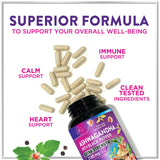Ashwagandha 2,100 mg - Ashwagandha Supplements for Women in Veggie Capsules with Powder & Root Extract, Black Pepper for High Absorption, Plant Based, Non-GMO, Bottled in the USA - 60 Veggie Capsules