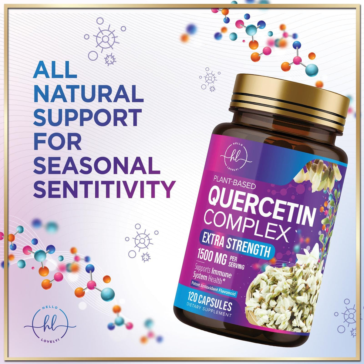 Quercetin, 500 mg – 120 Count