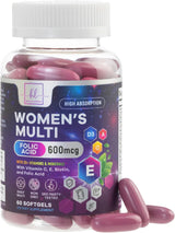 Womens Complete Multivitamin - Once Daily Women's Multi with Vitamin A, B6, B12, C, D, Biotin, Folate, Iron & Zinc, Energy & Immune Health Support, Gluten-Free Multivitamin for Women