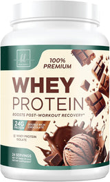 Hello Lovely! Whey Protein Powder, Chocolate Flavored Whey Isolate with 26g Protein for Fitness - Gluten Free, Fast Absorbing, Easy Digesting for Women & Men