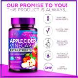 Apple Cider Vinegar Capsules - ACV Supplements with Vitamin D3 & Zinc for Detox & Cleanse, Gluten Free & Non-GMO, Vegetarian ACV Pills for Digestion, Energy & Immune Support - 60 Count