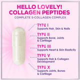 Multi Collagen Capsules, Types I, II, III, V + X – 60 Count