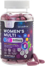 Womens Complete Multivitamin - Once Daily Women's Multi with Vitamin A, B6, B12, C, D, Biotin, Folate, Iron & Zinc, Energy & Immune Health Support, Gluten-Free Multivitamin for Women