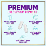 Magnesium Complex 500 mg - Best Blend of Glycinate, Citrate, Malate & Oxide - Supports Sleep, Muscle, Bone & Heart Health - High Absorption, Chelated Magnesium Mineral Supplement - 120 Capsules
