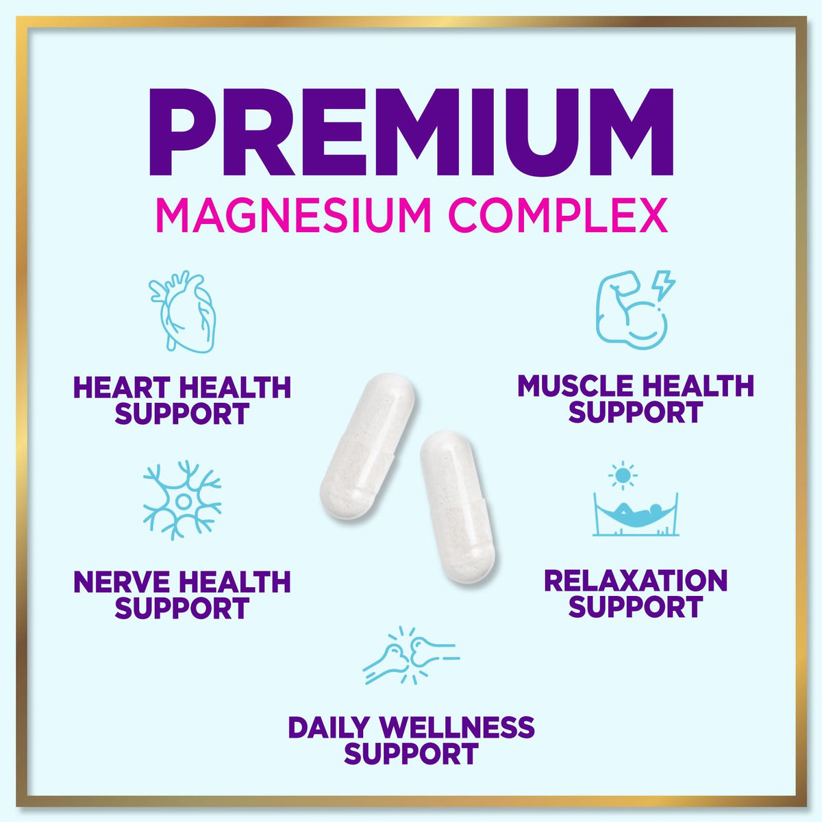 Magnesium Complex, 500 mg – 120 Capsules