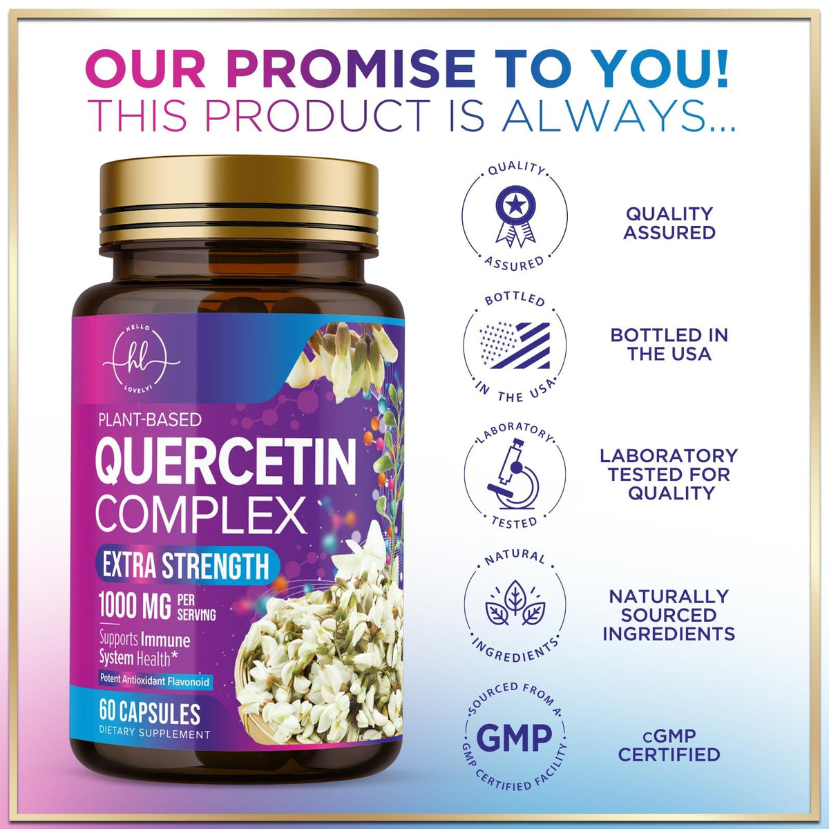Quercetin, 500 mg – 120 Count