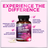 Multi Collagen Capsules, Types I, II, III, V + X – 60 Count