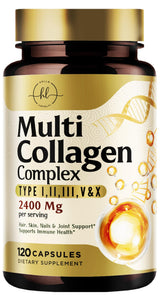 Multi Collagen Capsules, Types I, II, III, V + X – 120 Count