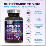 B-Complex with Vitamin C + Folic Acid – 120 Capsules