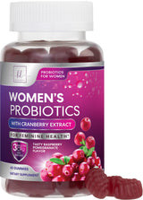Women’s Probiotic Gummies with Cranberry – 60 Count