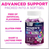 Womens Complete Multivitamin - Once Daily Women's Multi with Vitamin A, B6, B12, C, D, Biotin, Folate, Iron & Zinc, Energy & Immune Health Support, Gluten-Free Multivitamin for Women