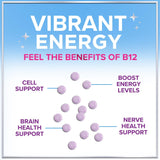 B 12 Vitamin Chewables 1000 mcg - B12 Complex with Heart & Nerve Energy Health Support - Vitamin B-12 Complex for Adults with Immune Health Support - Gluten & Dairy Free