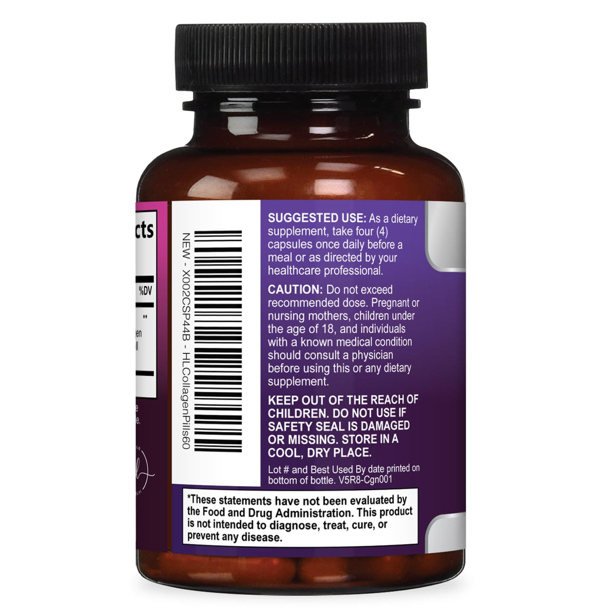 Multi Collagen Capsules, Types I, II, III, V + X – 60 Count