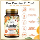 Vitamin C with Rose Hips, 1,000 mg – 120 Count