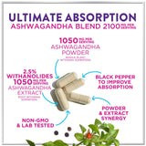 Ashwagandha with Black Pepper, 2,100 mg – 120 Count