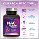NAC Supplement â€“ N-Acetyl L-Cysteine 1200mg â€“ Supports Liver, Lung & Immune Health - Antioxidants for Respiratory Support & Fight Free Radicals â€“ High Absorption, Non-GMO, Gluten-Free â€“ 120 Capsules