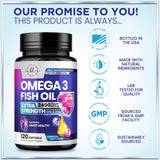 Triple Strength Omega-3 Fish Oil, 2,400 mg – 120 Count