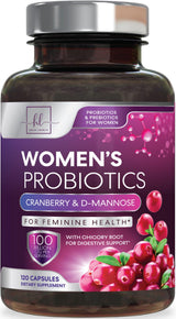 Women’s Probiotic, 50 Billion CFU + Cranberry – 120 Count